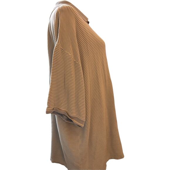 Tommy Bahama Silk Cotton Polo Shirt, Blue Stripe, Men's Size XXL - Picture 2 of 4